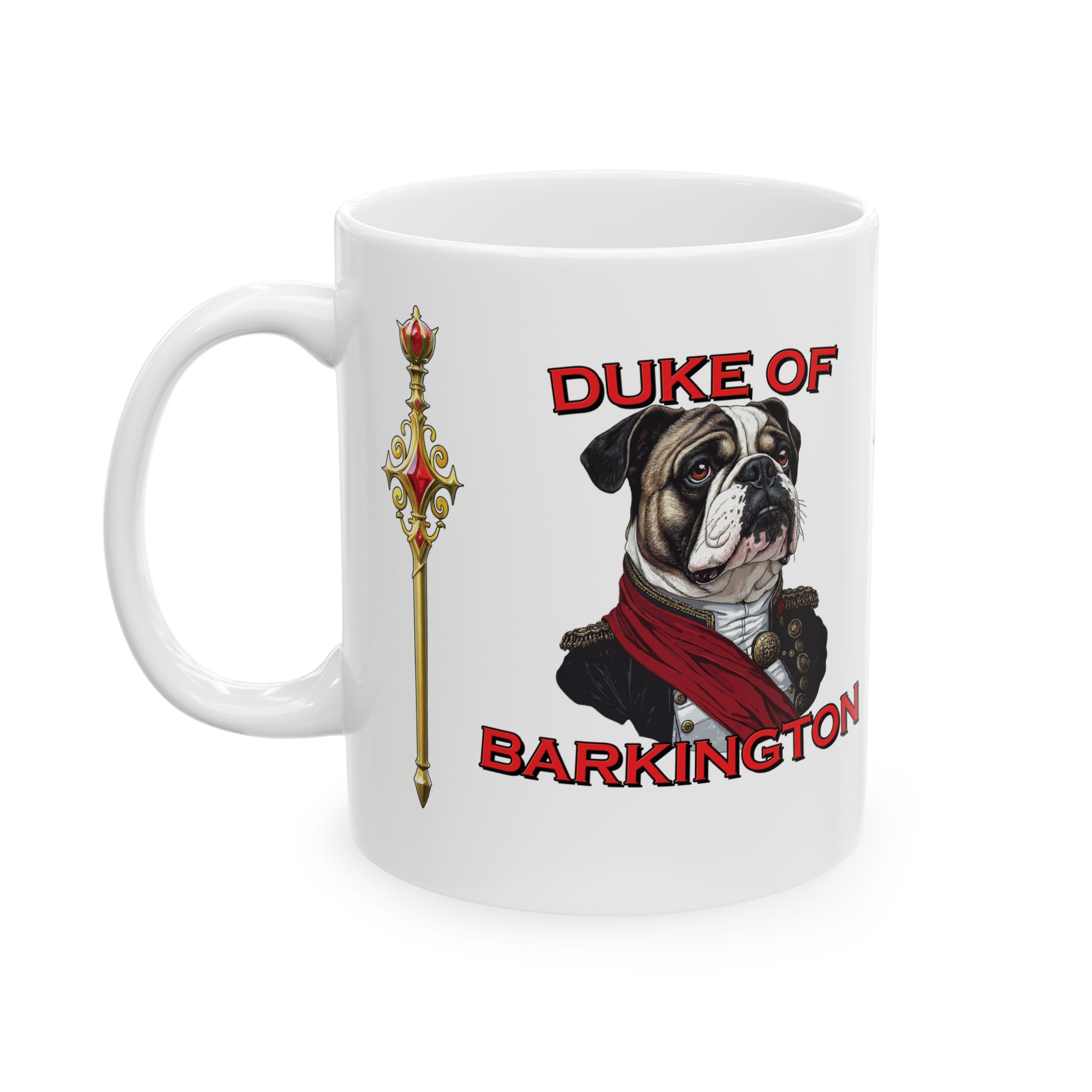 Duke of Barkington Ceramic Mug | Royal Dog Portrait Coffee Cup (11oz/15oz) - Image 4
