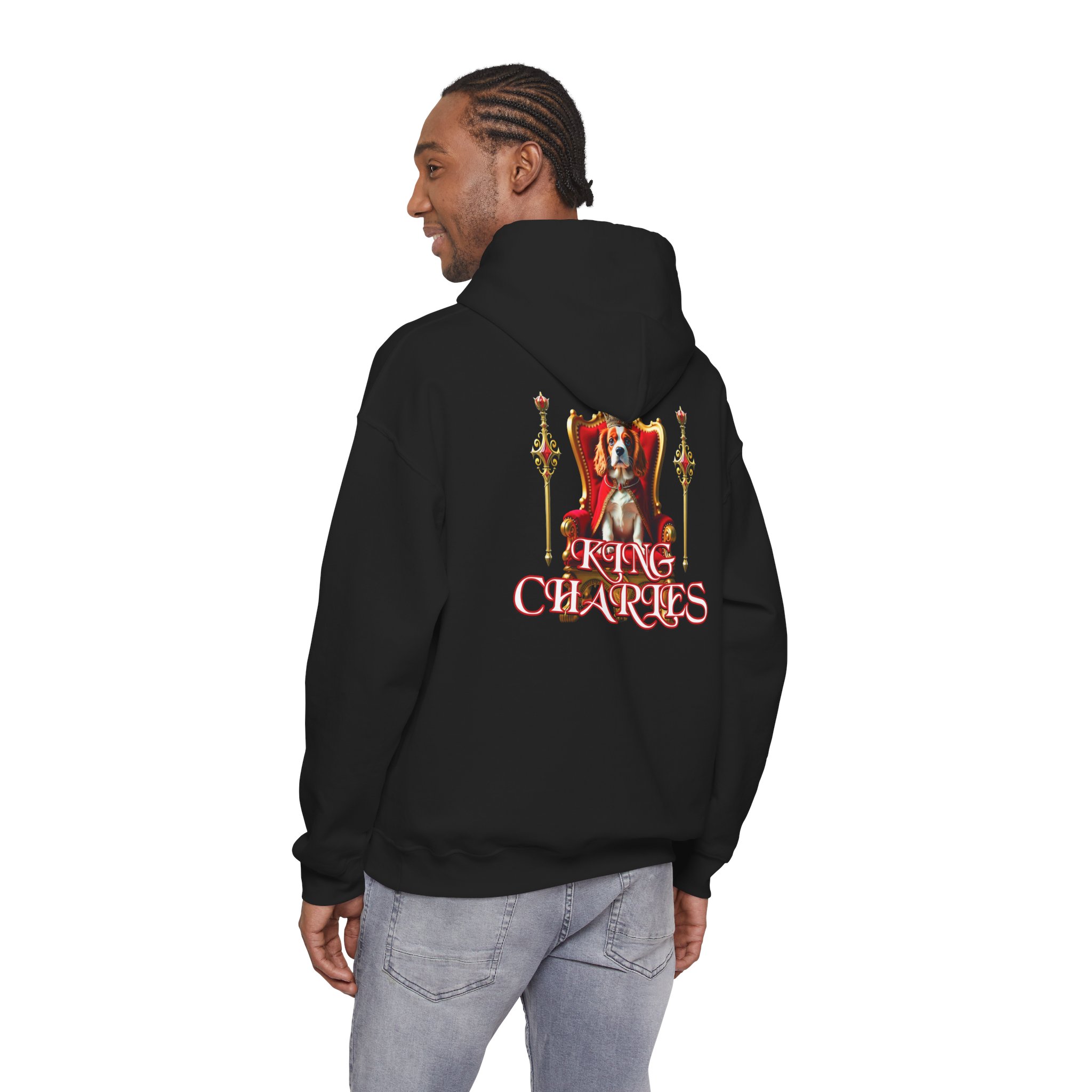 King Charles Hoodie | Regal Dog Throne Sweatshirt - Image 16