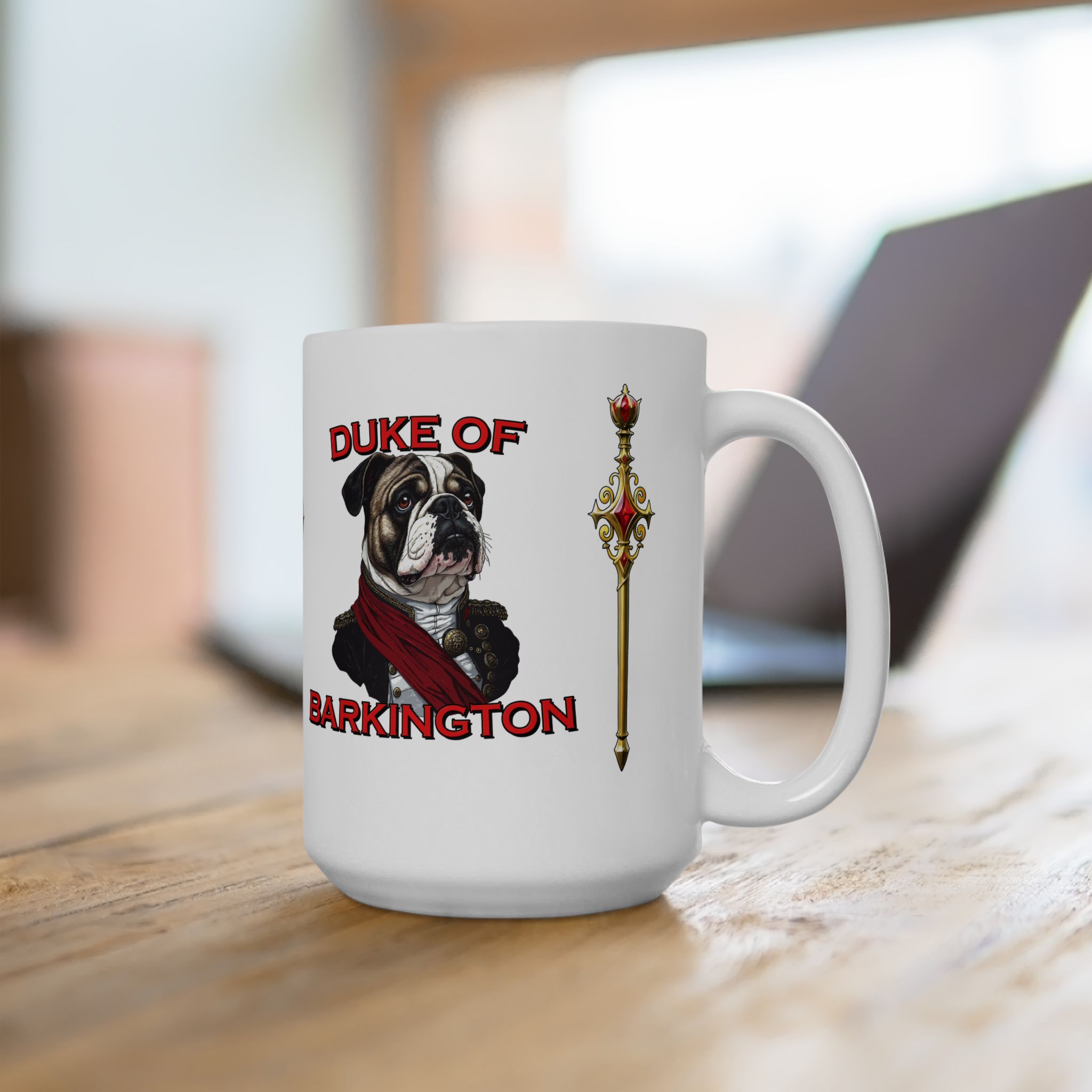 Duke of Barkington Ceramic Mug | Royal Dog Portrait Coffee Cup (11oz/15oz) - Image 7