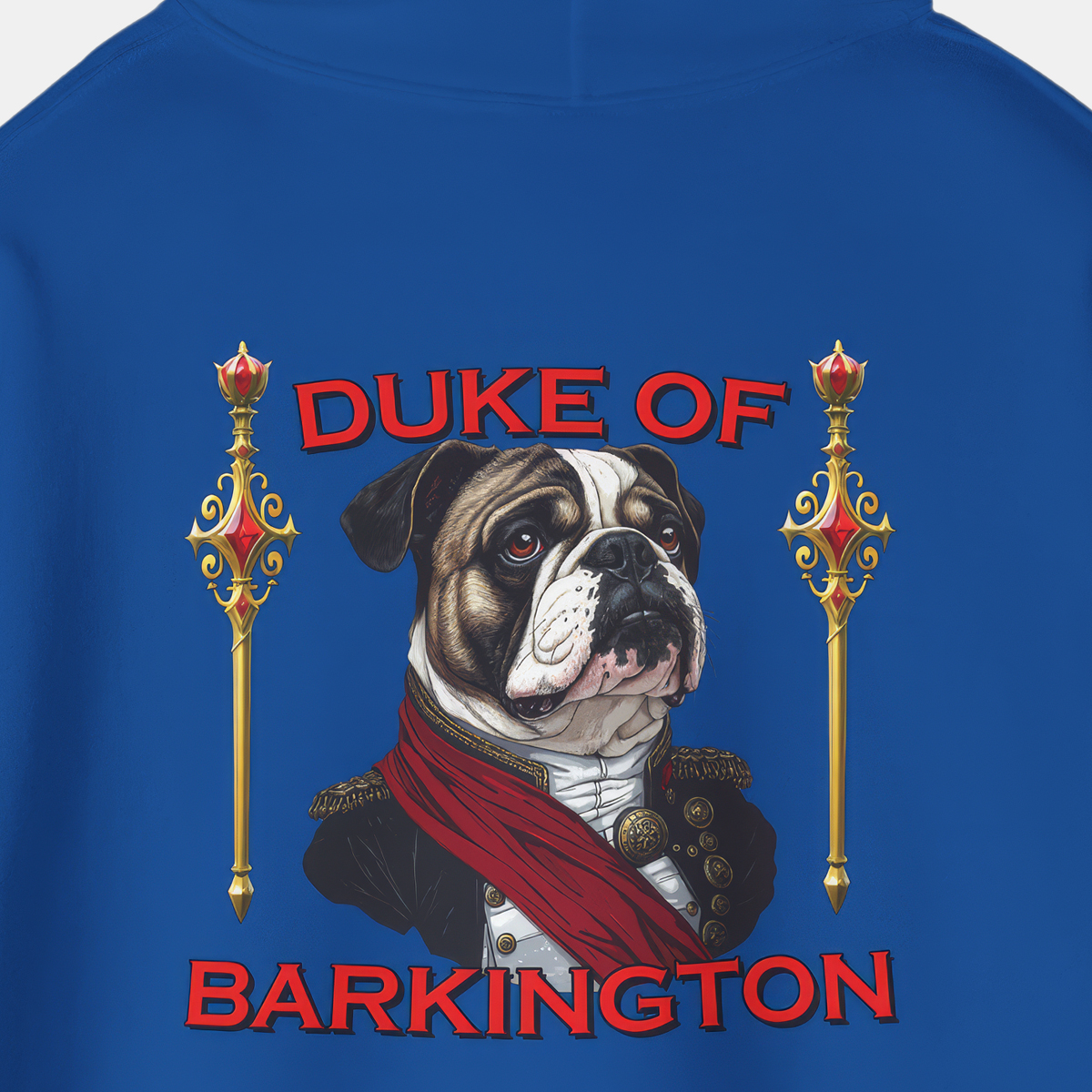 Duke of Barkington Bulldog Hoodie | Royal Sweatshirt