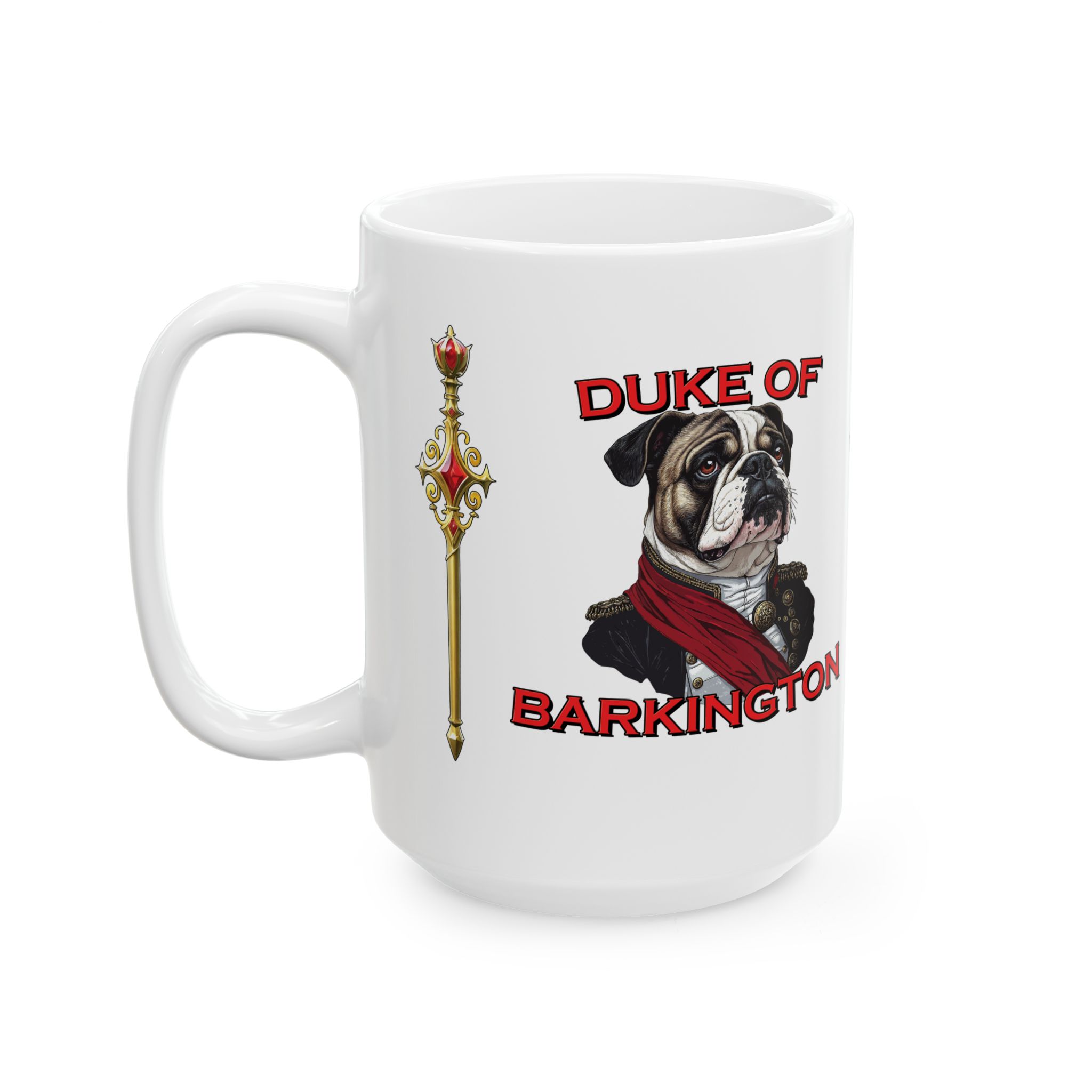 Duke of Barkington Ceramic Mug | Royal Dog Portrait Coffee Cup (11oz/15oz) - Image 8