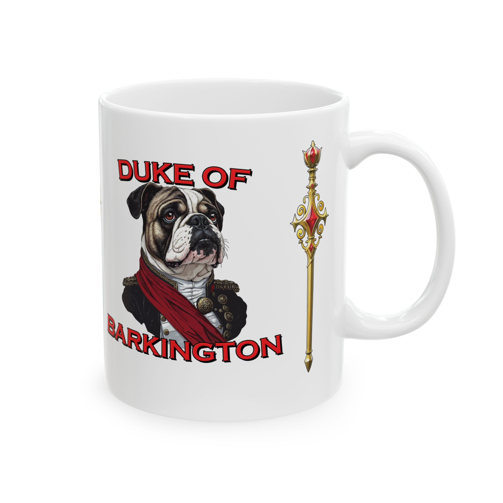 Duke of Barkington Ceramic Mug | Royal Dog Portrait Coffee Cup (11oz/15oz) - Image 3