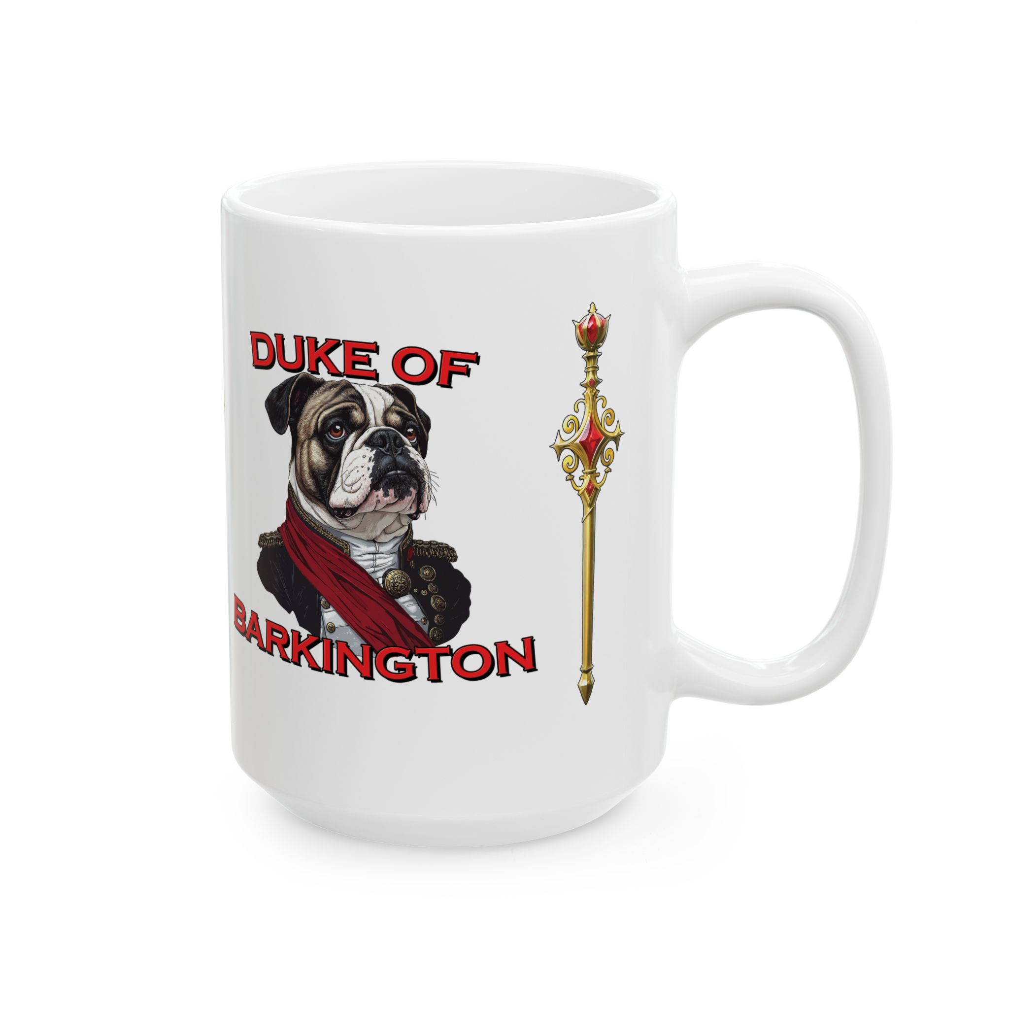 Duke of Barkington Ceramic Mug | Royal Dog Portrait Coffee Cup (11oz/15oz) - Image 9