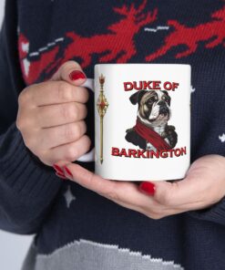 Alternative view of Duke of Barkington Ceramic Mug | Royal Dog Portrait Coffee Cup (11oz/15oz)