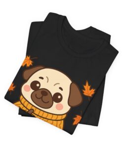 Pumpkin Patch Pug Unisex Heavy Cotton T-Shirt | Pug Tee - Image 8