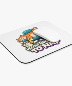 Orange Tabby Cat Mouse Pad | Highly Qualified to Nap - Image 3