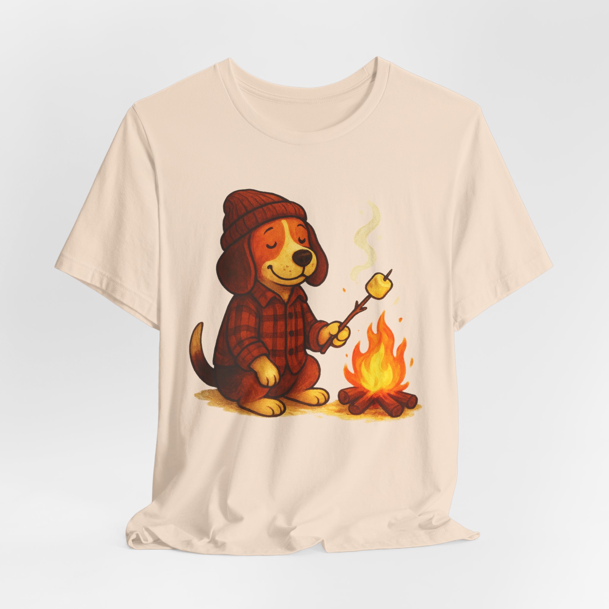 Baxter the Bonfire Beagle Unisex Jersey T-Shirt | Beagle Tee - Image 17