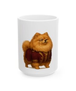 Baron von Floof Mug | Pomeranian Aristocrat Coffee Cup - Image 5