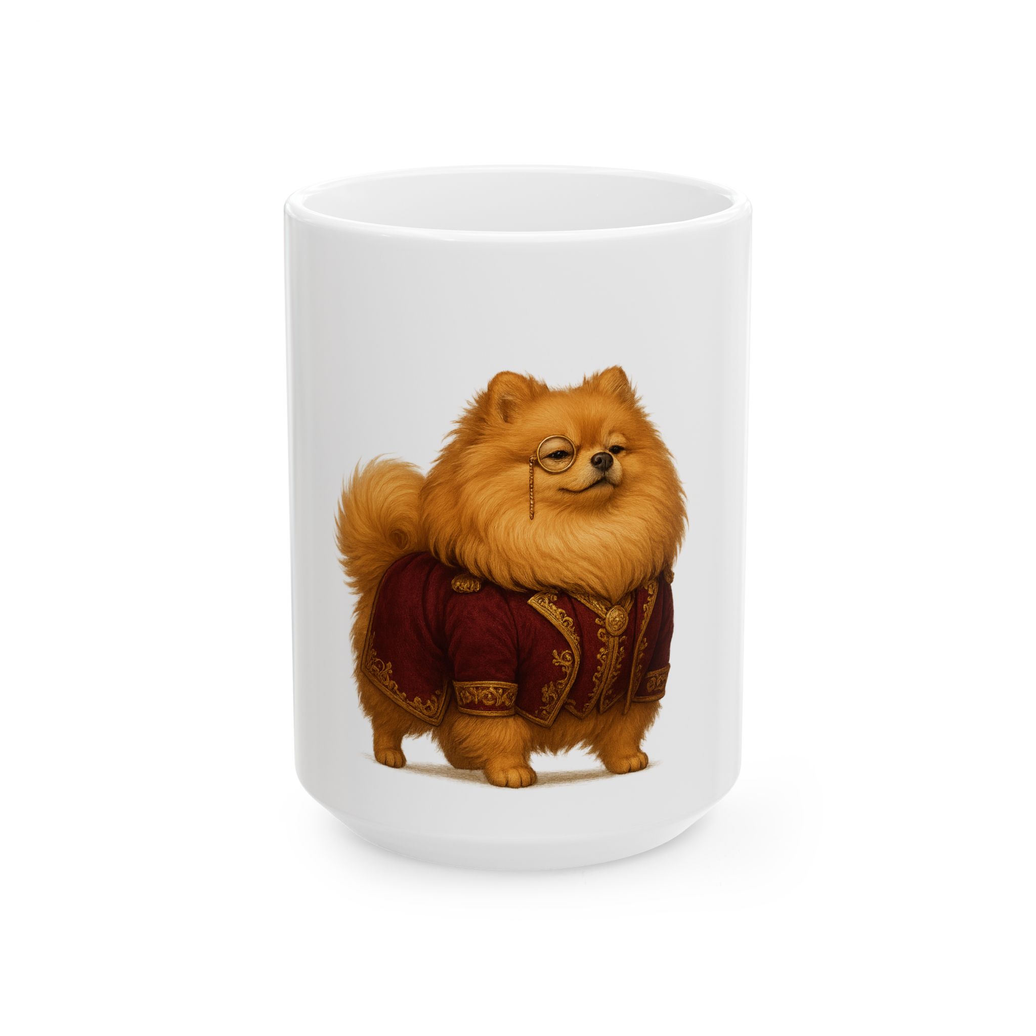 Baron von Floof Mug | Pomeranian Aristocrat Coffee Cup - Image 5