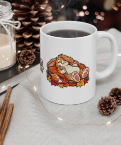 Pecan Snoozeworth Ceramic Mug | Pie First Nap Next (11oz, 15oz) - Image 4