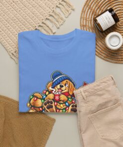 Holiday Golden Retriever T-Shirt | Warm Wishes Cold Paws - Image 37