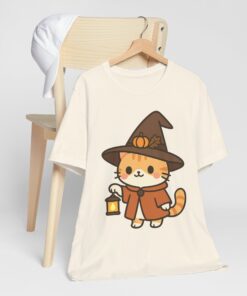 Willow the Harvest Witch Unisex Heavy Cotton T-Shirt | Harvest Witch Cat Tee - Image 18