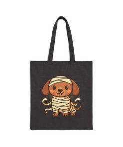 Sir Wrapsalot Cotton Canvas Tote Bag | Mummy Dachshund Tote - Image 7