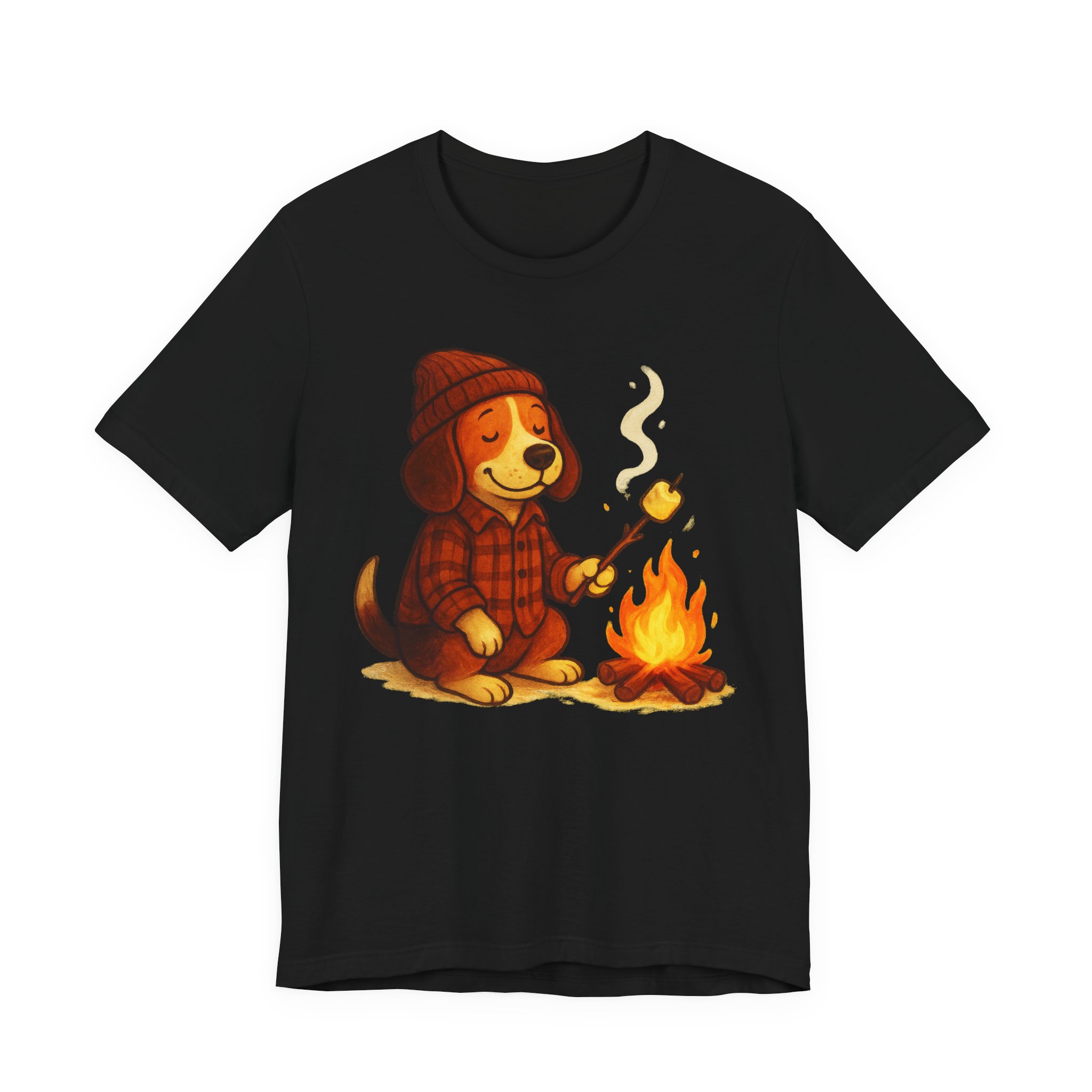 Baxter the Bonfire Beagle Unisex Jersey T-Shirt | Beagle Tee - Image 6
