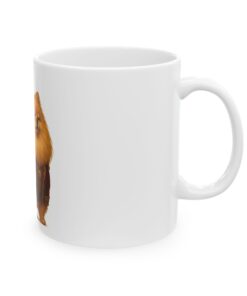 Baron von Floof Mug | Pomeranian Aristocrat Coffee Cup - Image 4
