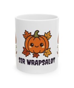 Alternative view of Sir Wrapsalot Ceramic Mug | Mummy Dachshund Halloween Mug