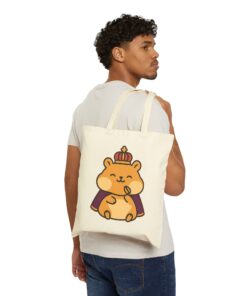 Emperor Nibbles Cotton Canvas Tote Bag | Emperor Nibbles Tote - Image 4