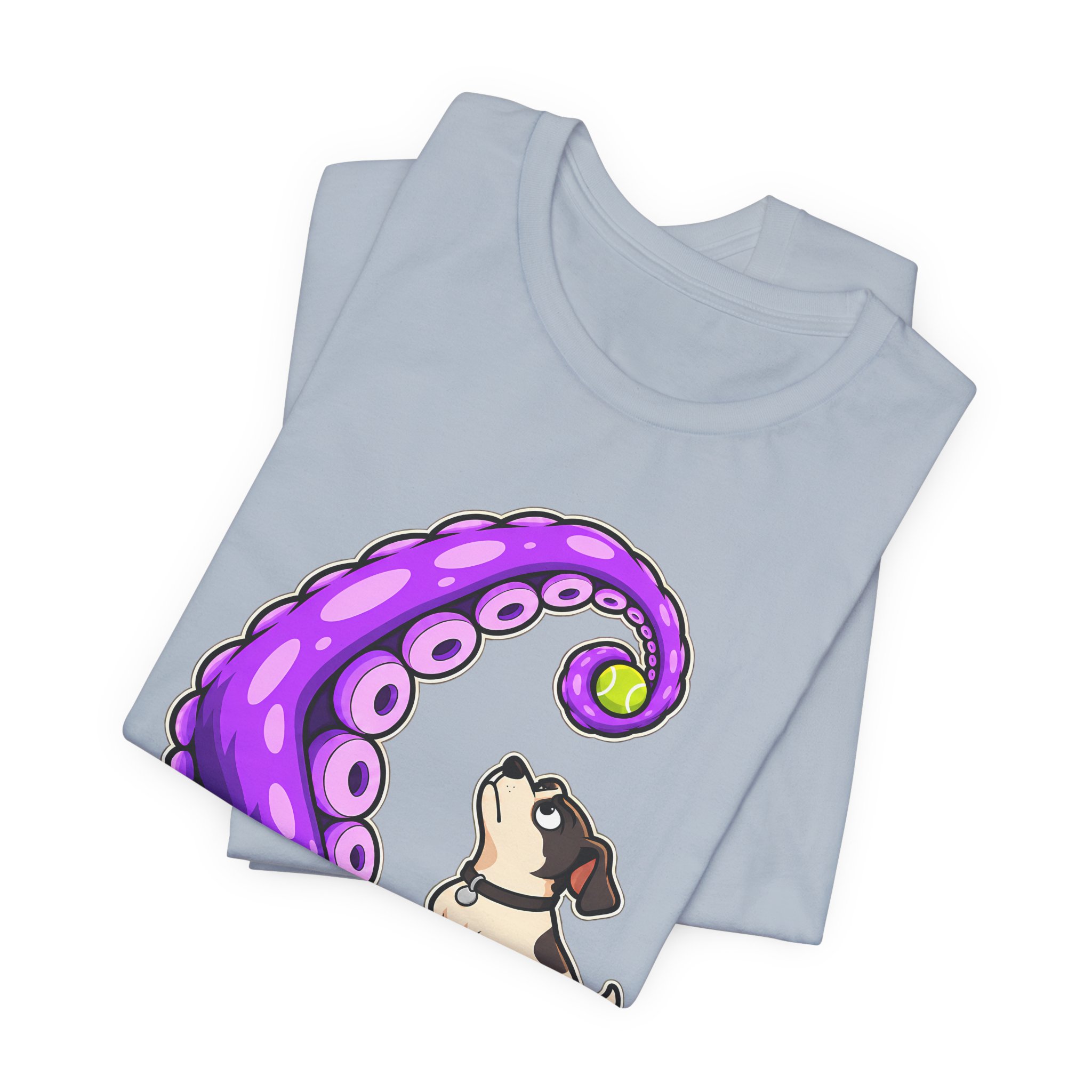 THROW IT! Dog & Tentacle Graphic T-Shirt - Image 25