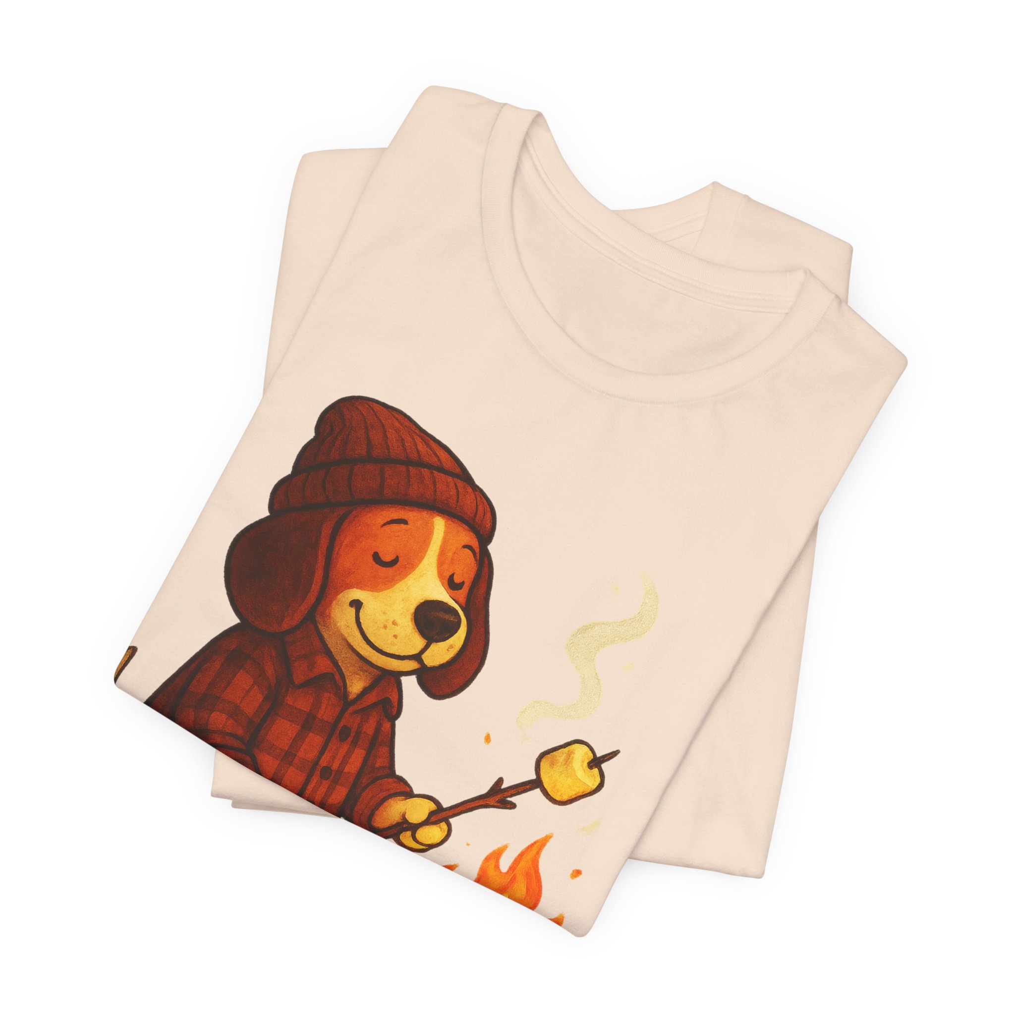 Baxter the Bonfire Beagle Unisex Jersey T-Shirt | Beagle Tee - Image 16