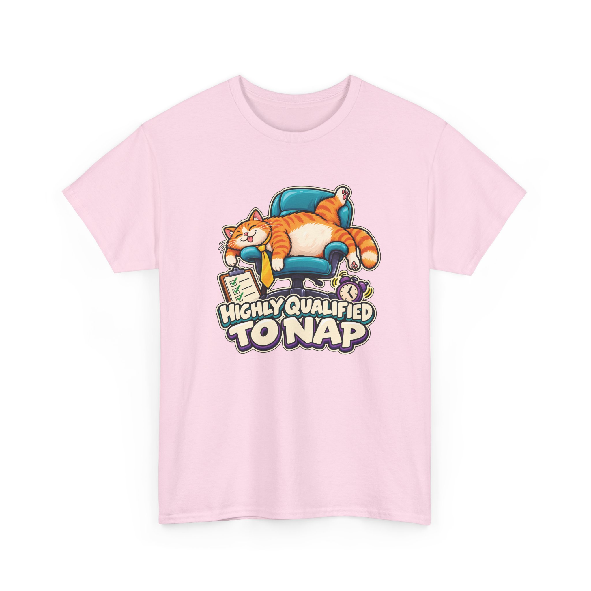 Orange Tabby Cat T-Shirt | Highly Qualified to Nap - Image 42