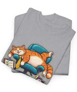Orange Tabby Cat T-Shirt | Highly Qualified to Nap - Image 16