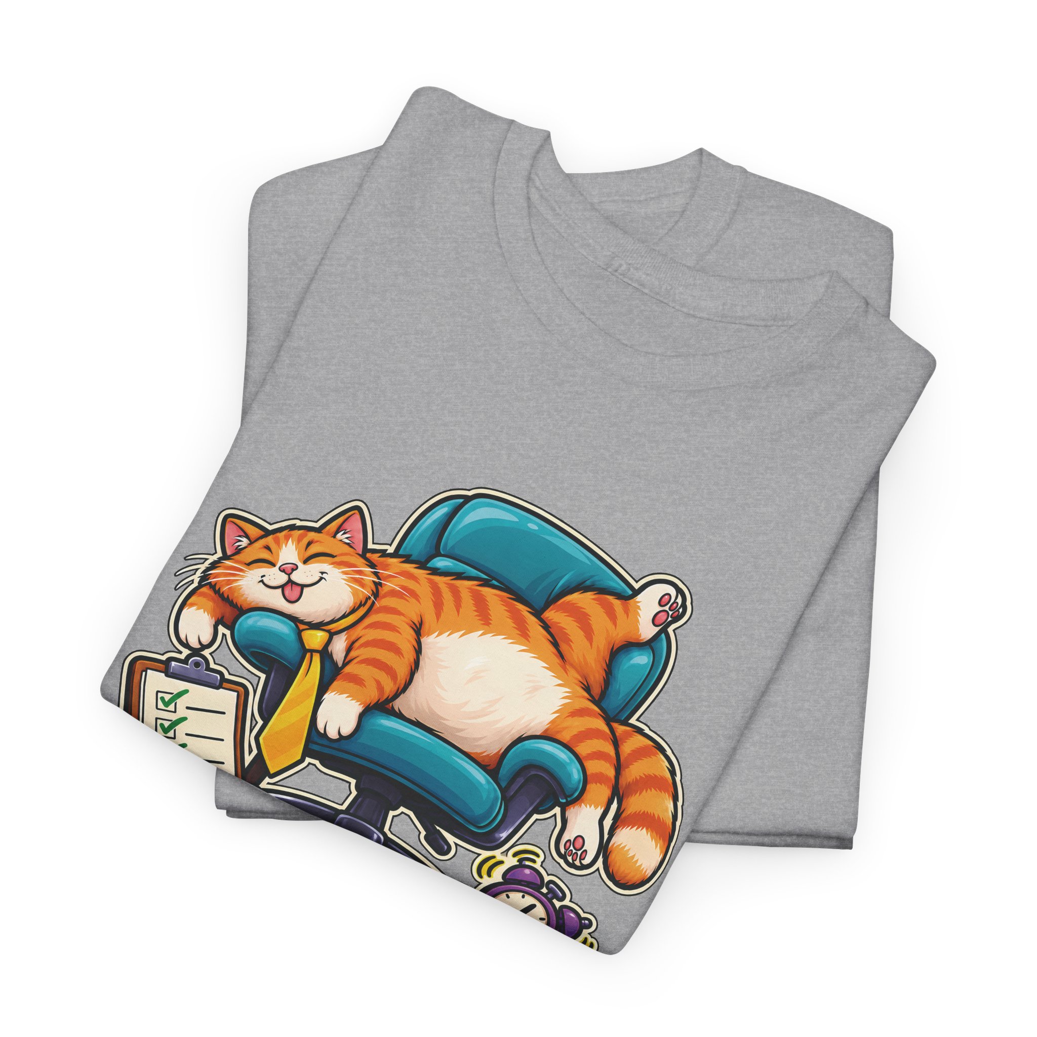 Orange Tabby Cat T-Shirt | Highly Qualified to Nap - Image 16
