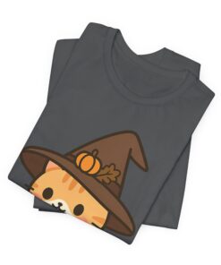 Willow the Harvest Witch Unisex Heavy Cotton T-Shirt | Harvest Witch Cat Tee - Image 32
