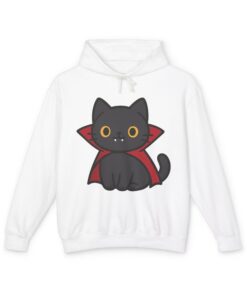 Count Purrcula Lightweight Pullover Hoodie | Count Purrcula Hoodie - Image 11