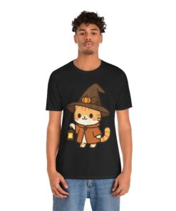 Willow the Harvest Witch Unisex Heavy Cotton T-Shirt | Harvest Witch Cat Tee - Image 12