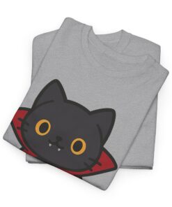 Count Purrcula Unisex Heavy Cotton T-Shirt | Count Purrcula T-Shirt - Image 13
