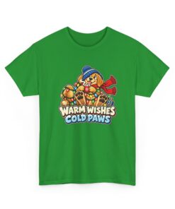 Holiday Golden Retriever T-Shirt | Warm Wishes Cold Paws - Image 26