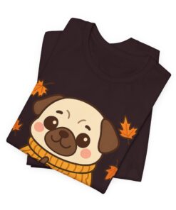 Pumpkin Patch Pug Unisex Heavy Cotton T-Shirt | Pug Tee - Image 36