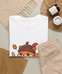 Captain Oakhelm Tee | Squirrel Knight Autumn T-Shirt - Image 4