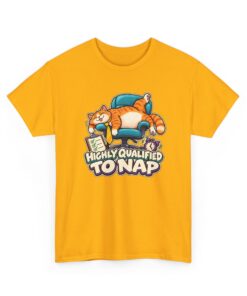Orange Tabby Cat T-Shirt | Highly Qualified to Nap - Image 18