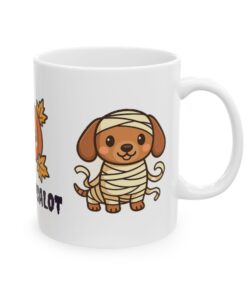 Sir Wrapsalot Ceramic Mug | Mummy Dachshund Halloween Mug