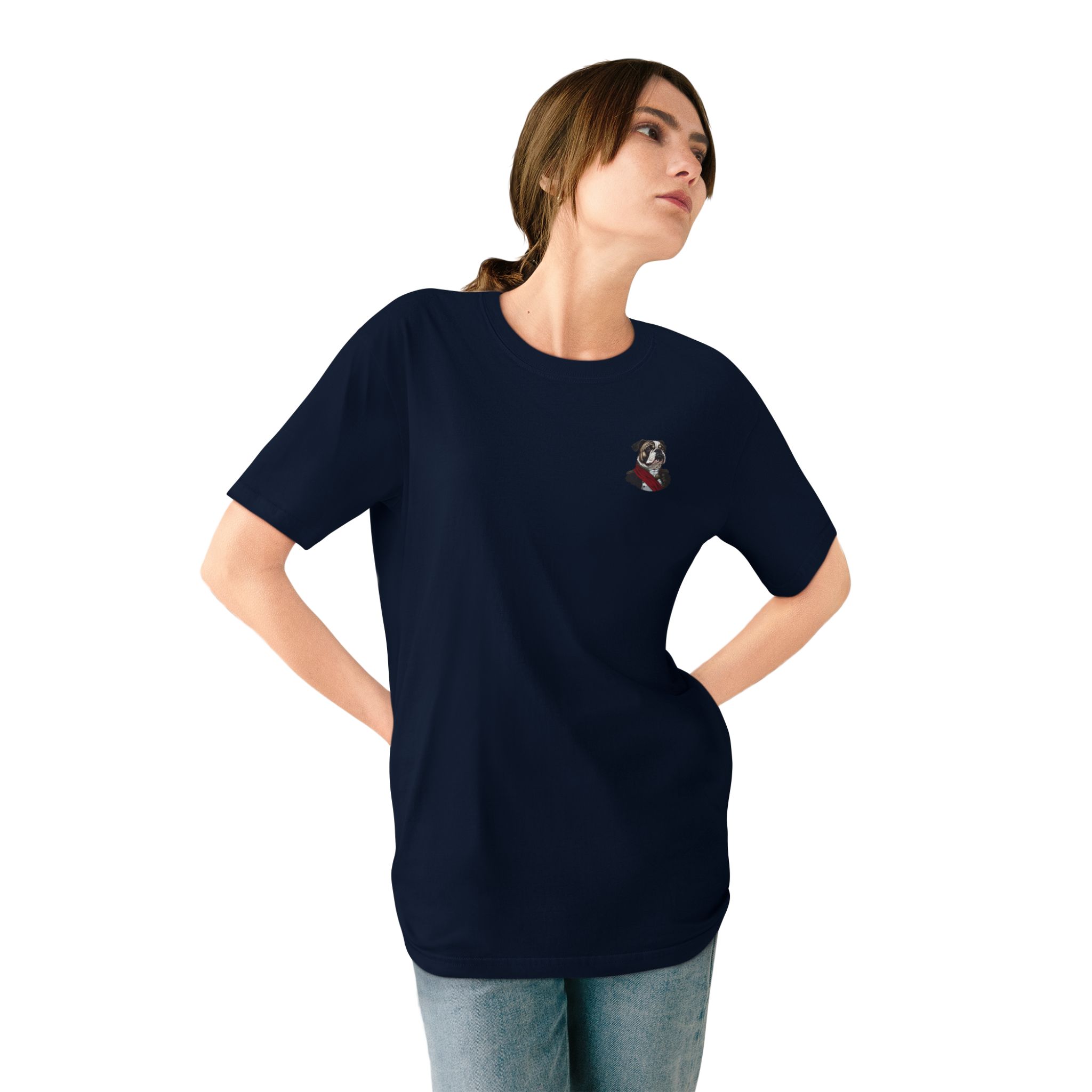 Duke of Barkington Women’s Organic Cotton Bulldog T-Shirt – Noble Comfort for Dog-Loving Queens - Image 21