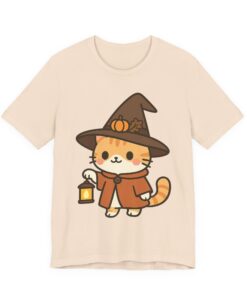 Willow the Harvest Witch Unisex Heavy Cotton T-Shirt | Harvest Witch Cat Tee - Image 20