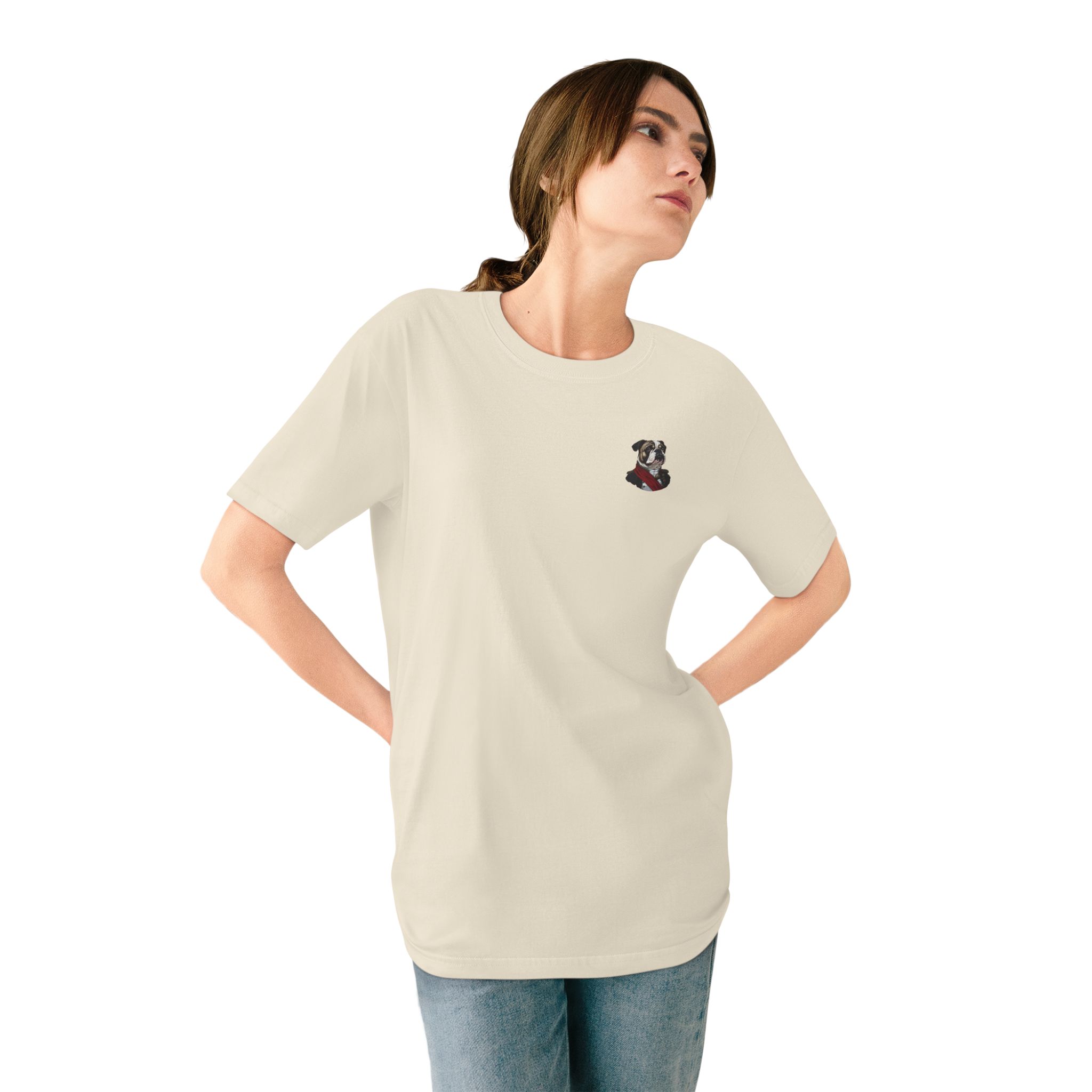 Duke of Barkington Women’s Organic Cotton Bulldog T-Shirt – Noble Comfort for Dog-Loving Queens - Image 9