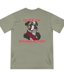 Duke of Barkington Men’s Organic Cotton T-Shirt – Bulldog Royalty Meets Everyday Style - Image 20