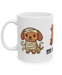 Sir Wrapsalot Ceramic Mug | Mummy Dachshund Halloween Mug - Image 4