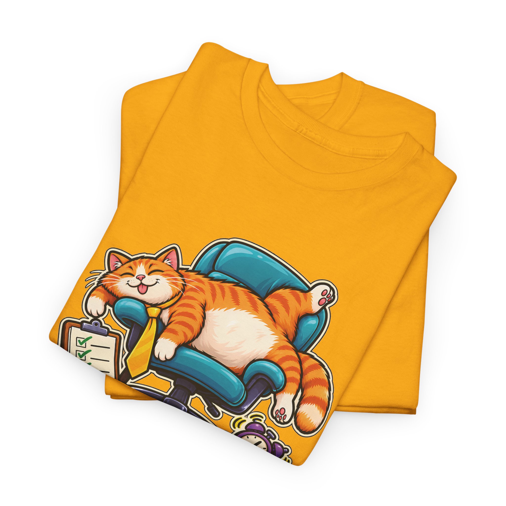 Orange Tabby Cat T-Shirt | Highly Qualified to Nap - Image 20