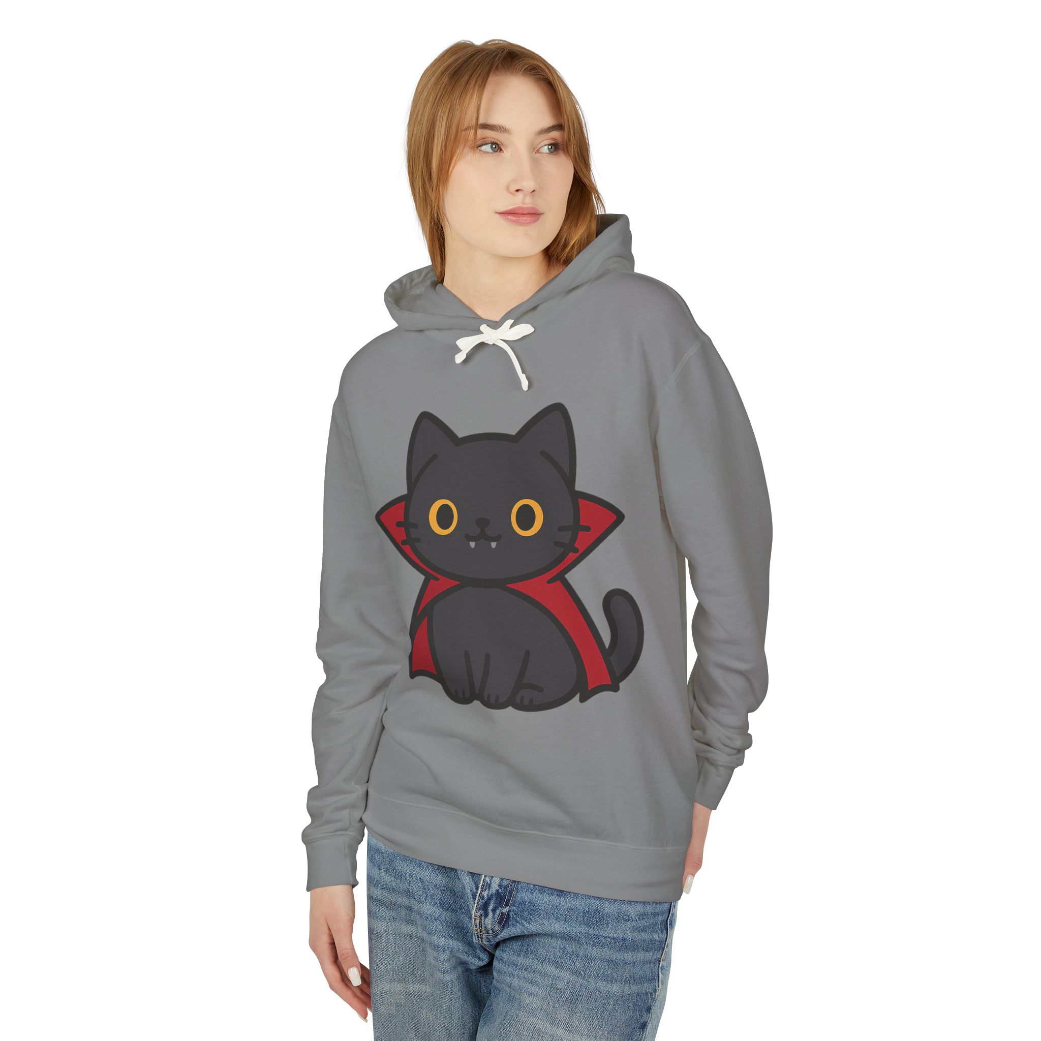 Count Purrcula Lightweight Pullover Hoodie | Count Purrcula Hoodie - Image 33