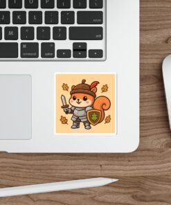 Alternative view of Captain Oakhelm Die-Cut Sticker | Squirrel Knight