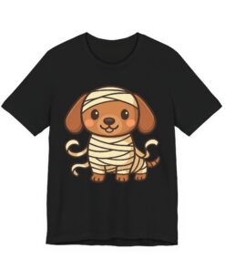 Alternative view of Sir Wrapsalot Tee | Mummy Dachshund Halloween T-Shirt