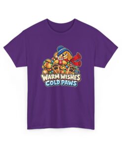 Holiday Golden Retriever T-Shirt | Warm Wishes Cold Paws - Image 42