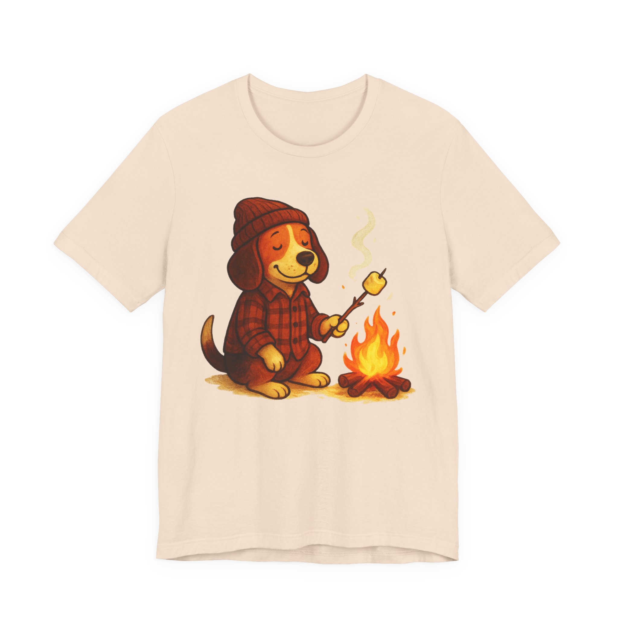 Baxter the Bonfire Beagle Unisex Jersey T-Shirt | Beagle Tee - Image 14