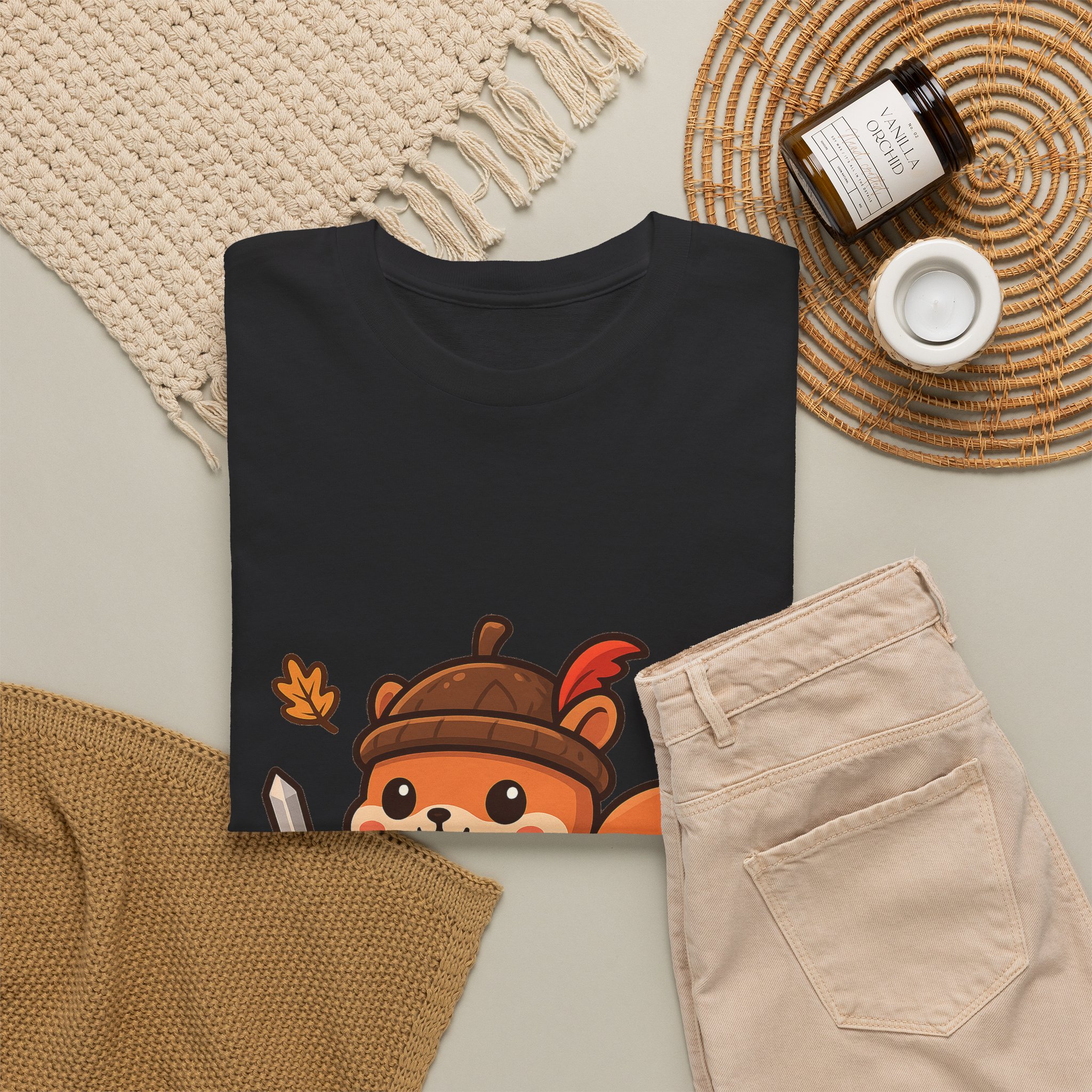Captain Oakhelm Tee | Squirrel Knight Autumn T-Shirt - Image 8