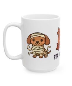 Sir Wrapsalot Ceramic Mug | Mummy Dachshund Halloween Mug - Image 7