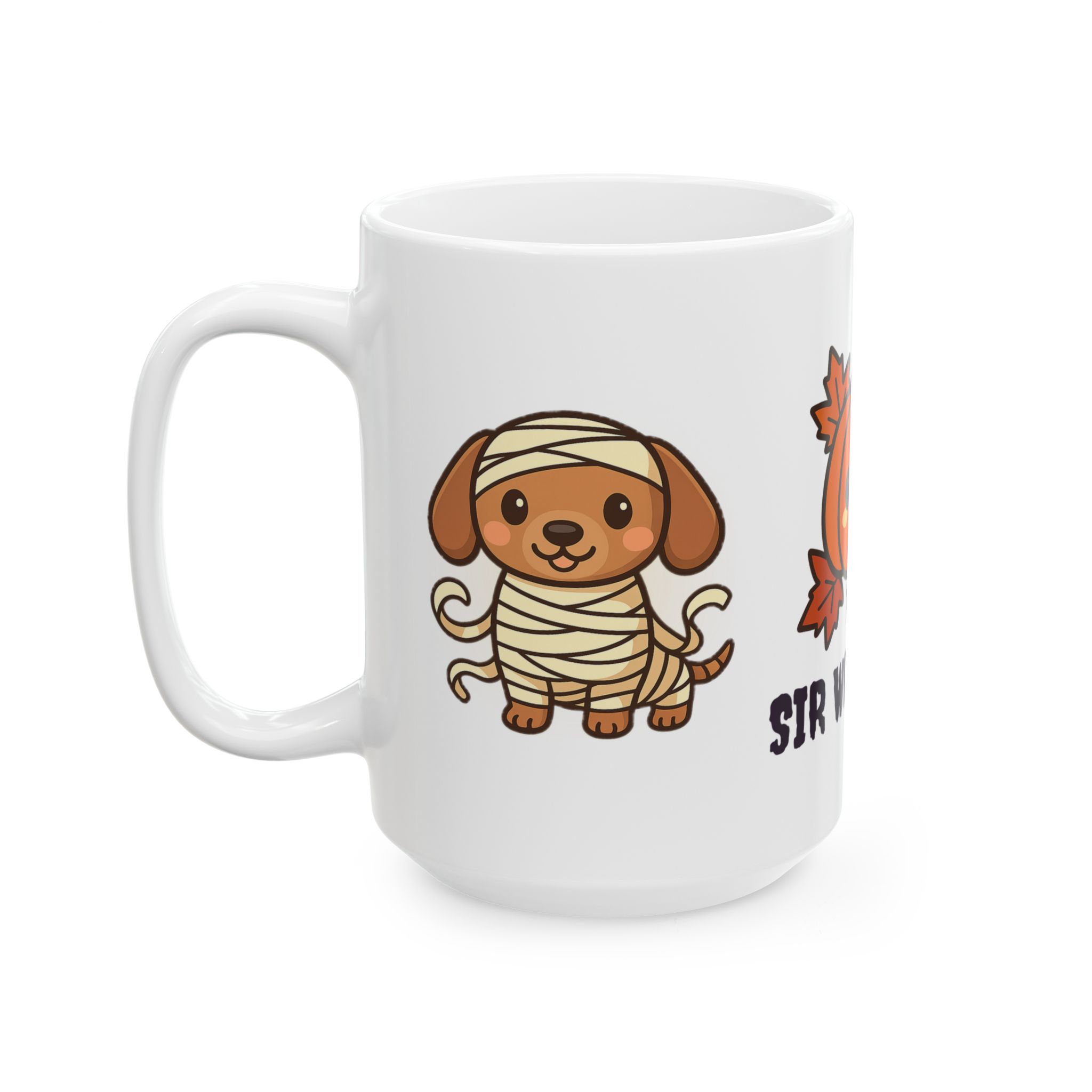 Sir Wrapsalot Ceramic Mug | Mummy Dachshund Halloween Mug - Image 7