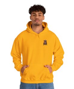Alternative view of King Charles Hoodie | Regal Dog Throne Sweatshirt